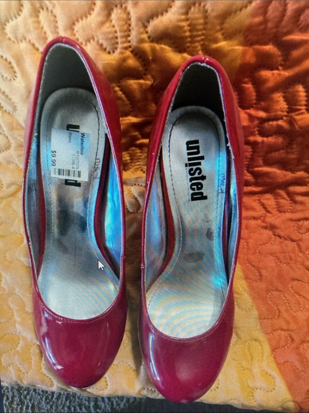 Unlisted Women's Patent Round-Toe Pumps in Pink